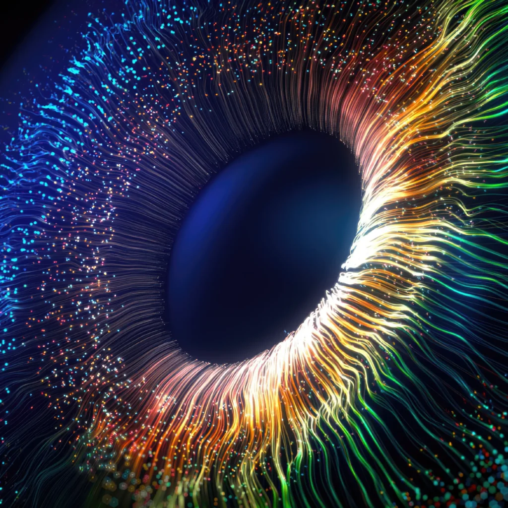 Futuristic Multicoloured Eye